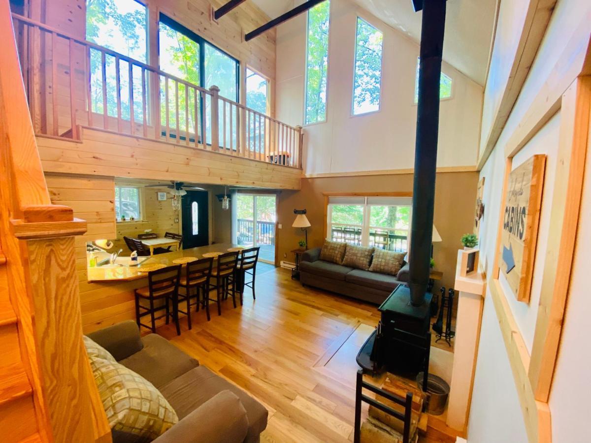 Lakeview Cabin In The Hideout Lake Ariel Bagian luar foto