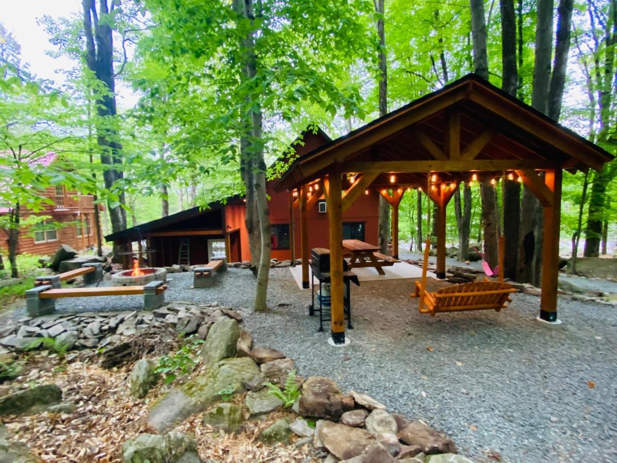 Lakeview Cabin In The Hideout Lake Ariel Bagian luar foto